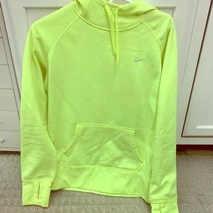 Nike Thermafit Neon Yellow Hooded Sweatshirt